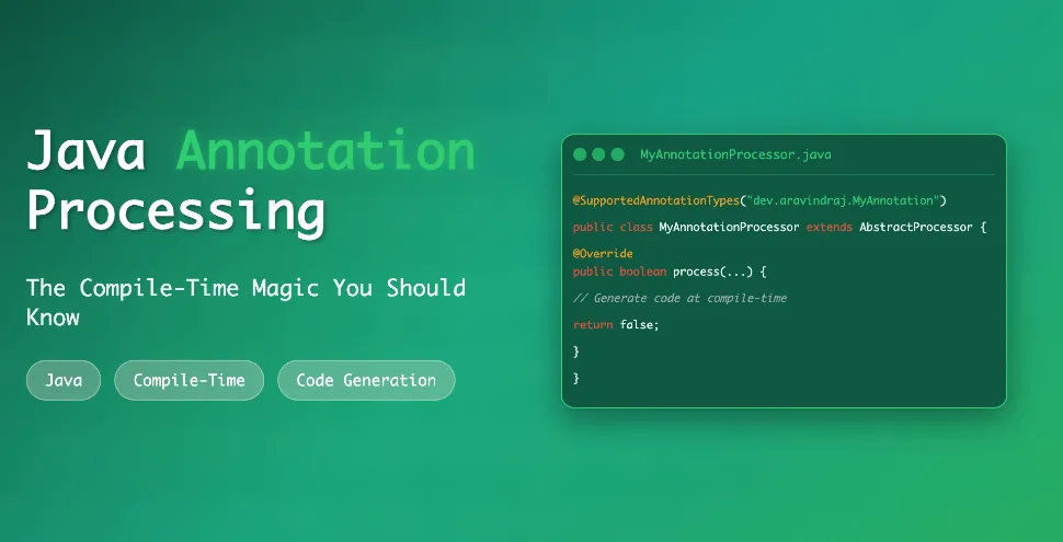 Java Annotation Processing: The Compile-Time Magic You Should Know